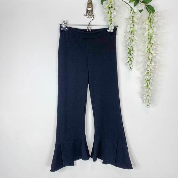 KOBI HALPERIN Alba Pant flared cropped leg black boho 70s disco 2993 - Picture 5 of 11